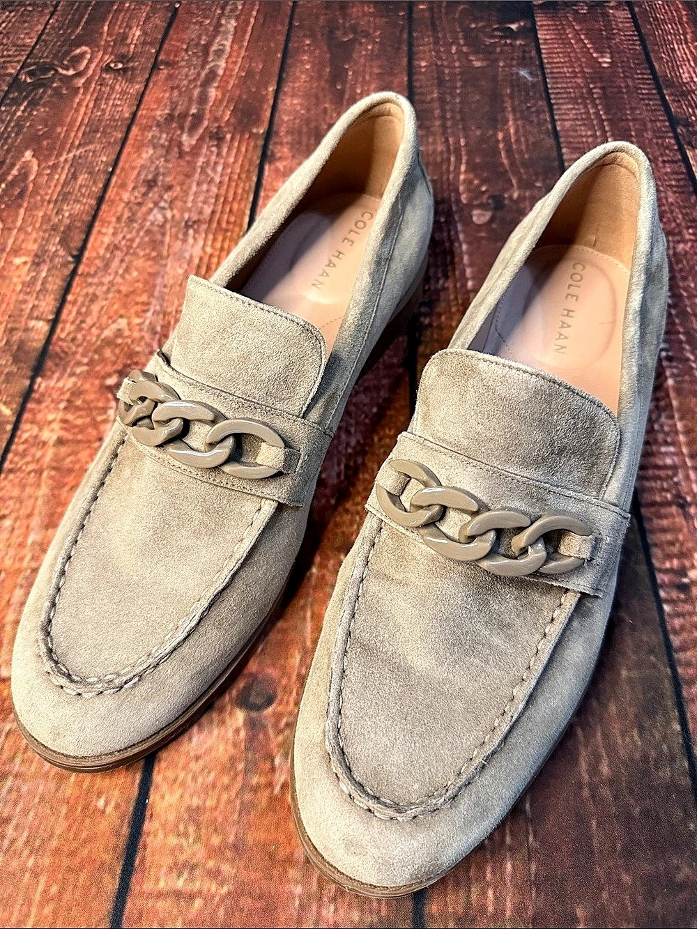 Cole Haan Geneva Chain Loafer Gray